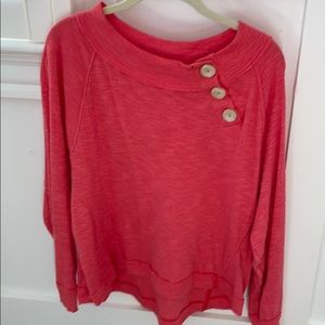 Peach/orange long sleeve top